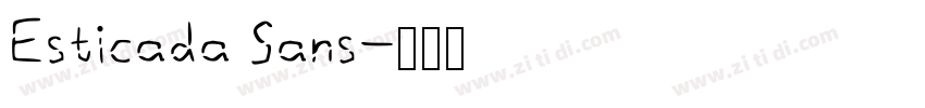 Esticada Sans字体转换